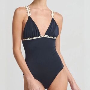 NWT Ancora Swimwear Eire One Piece and Kaena Pareo Size M